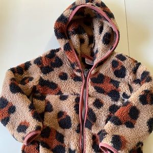 Hanna Andersson girls cheetah jacket size 6-7